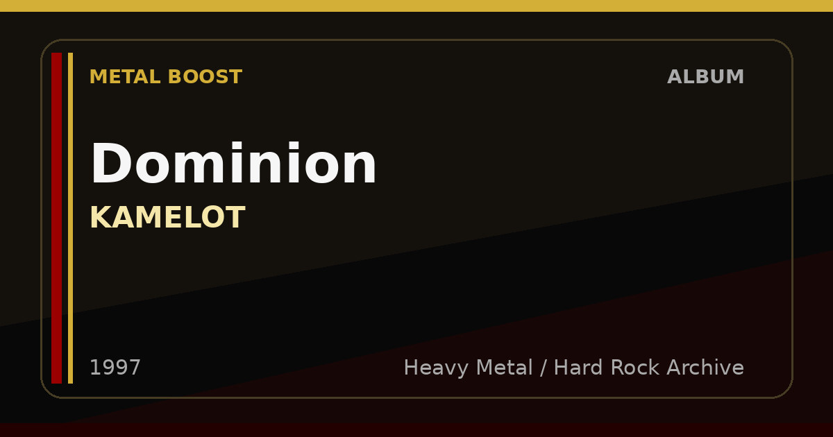 Dominion – KAMELOT | METAL BOOST album visual