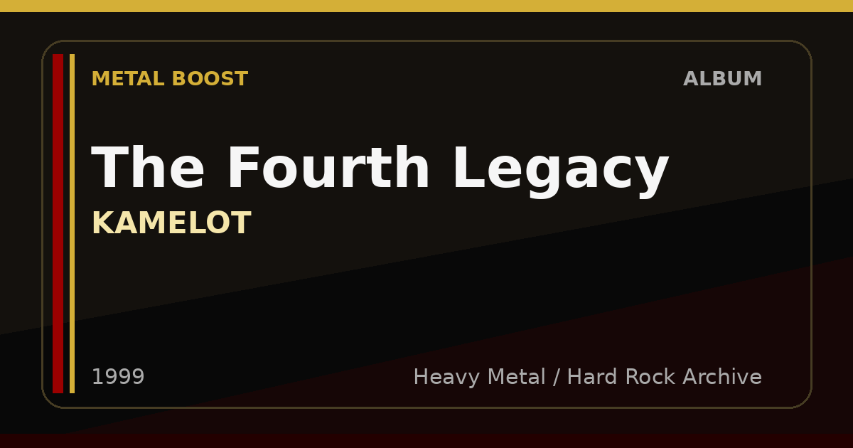 The Fourth Legacy – KAMELOT | METAL BOOST album visual