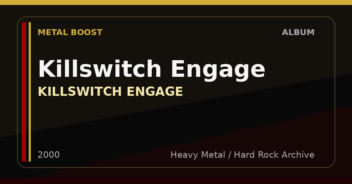 Killswitch Engage – KILLSWITCH ENGAGE | METAL BOOST album visual