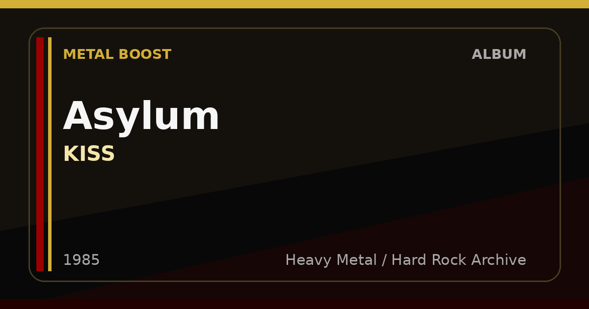 Asylum – KISS | METAL BOOST album visual