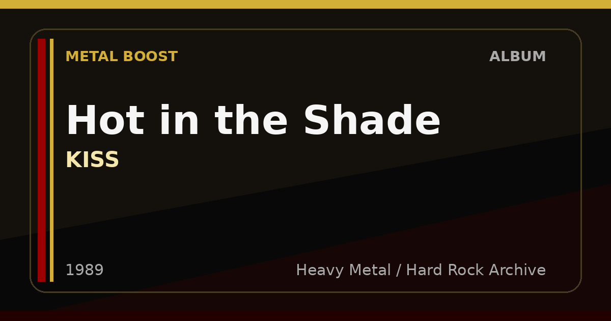 Hot in the Shade – KISS | METAL BOOST album visual