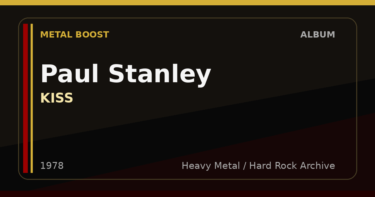 Paul Stanley – KISS | METAL BOOST album visual