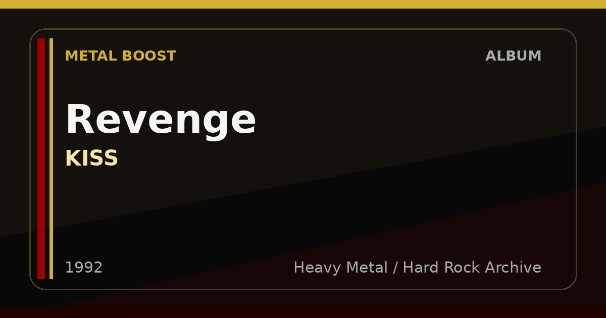 Revenge – KISS | METAL BOOST album visual