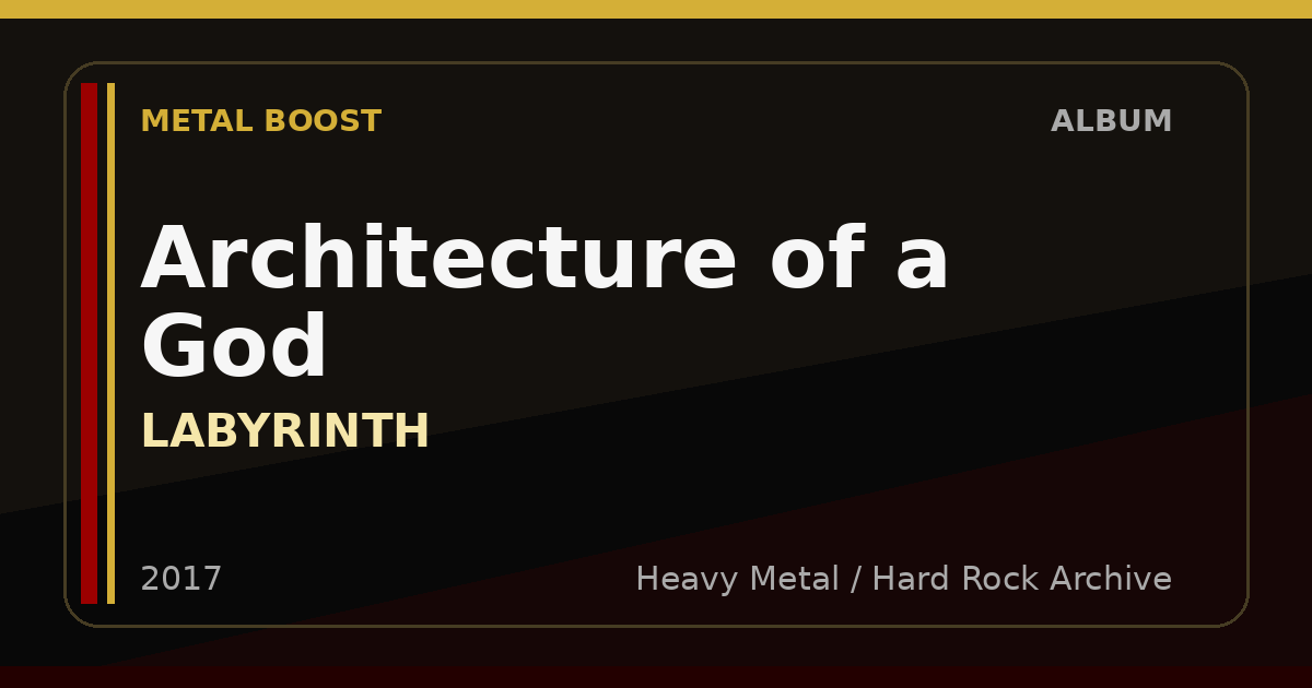 Architecture of a God – LABYRINTH | METAL BOOST album visual