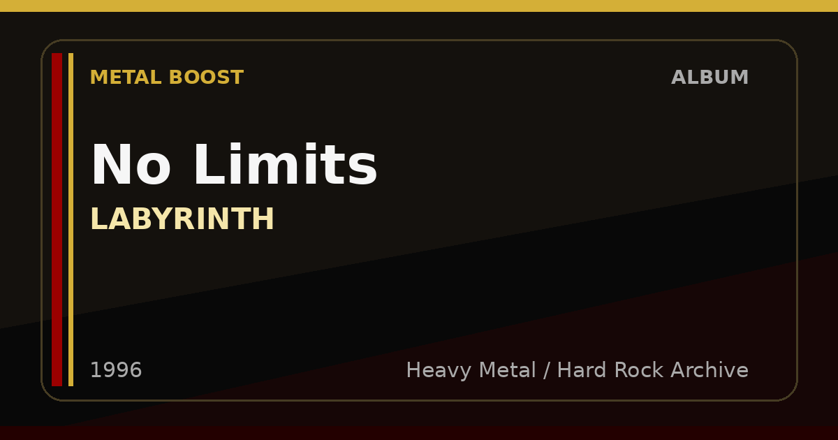 No Limits – LABYRINTH | METAL BOOST album visual