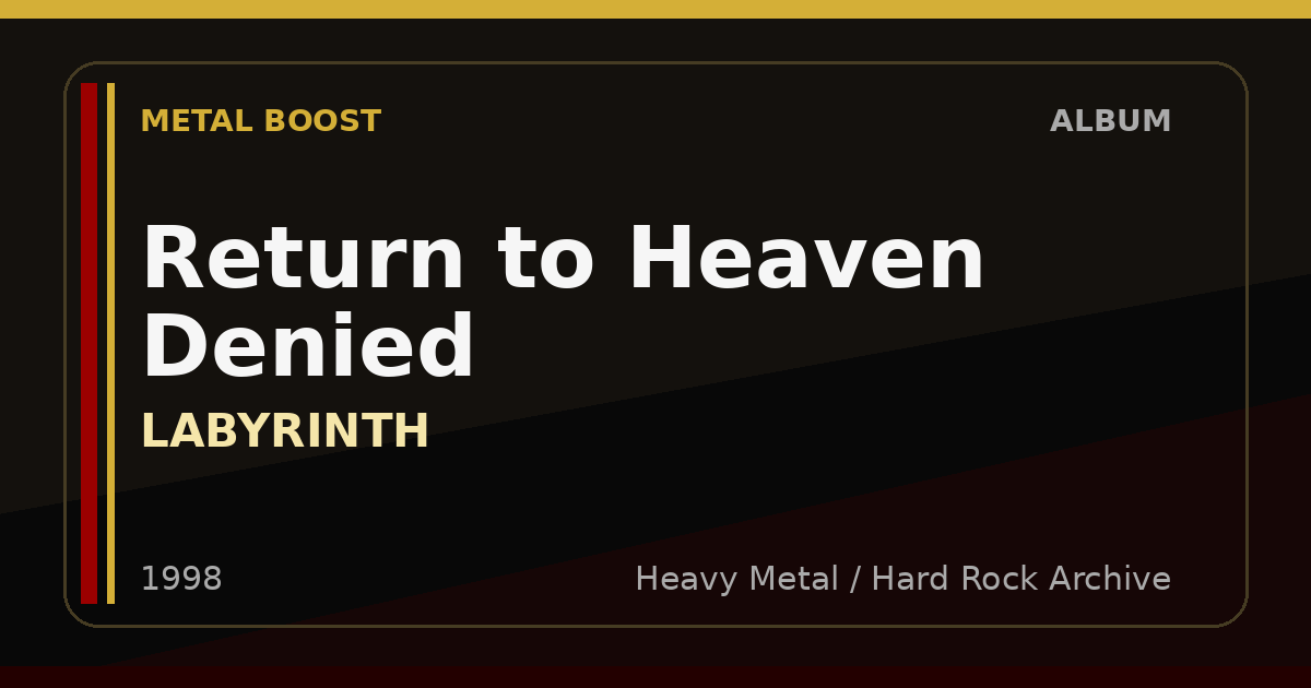 Return to Heaven Denied – LABYRINTH | METAL BOOST album visual