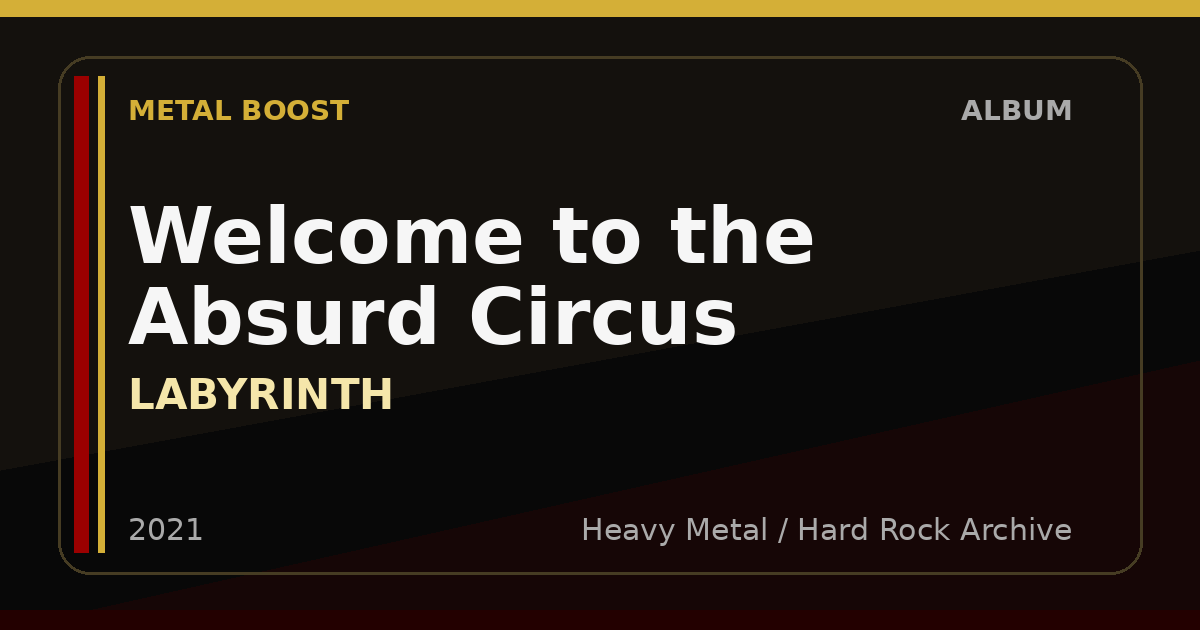 Welcome to the Absurd Circus – LABYRINTH | METAL BOOST album visual