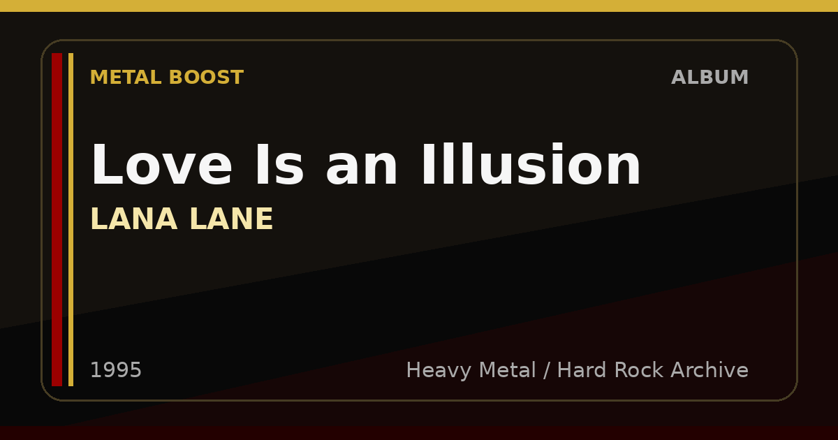 Love Is an Illusion – LANA LANE | METAL BOOST album visual