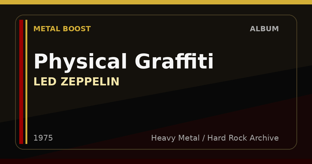 Physical Graffiti – LED ZEPPELIN | METAL BOOST album visual