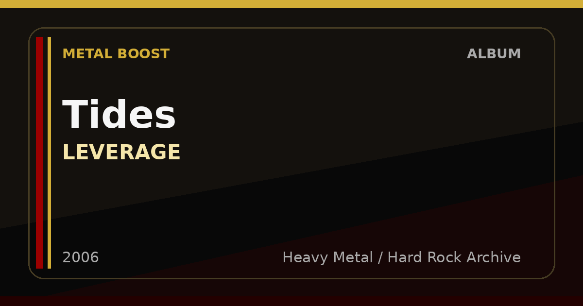 Tides – LEVERAGE | METAL BOOST album visual