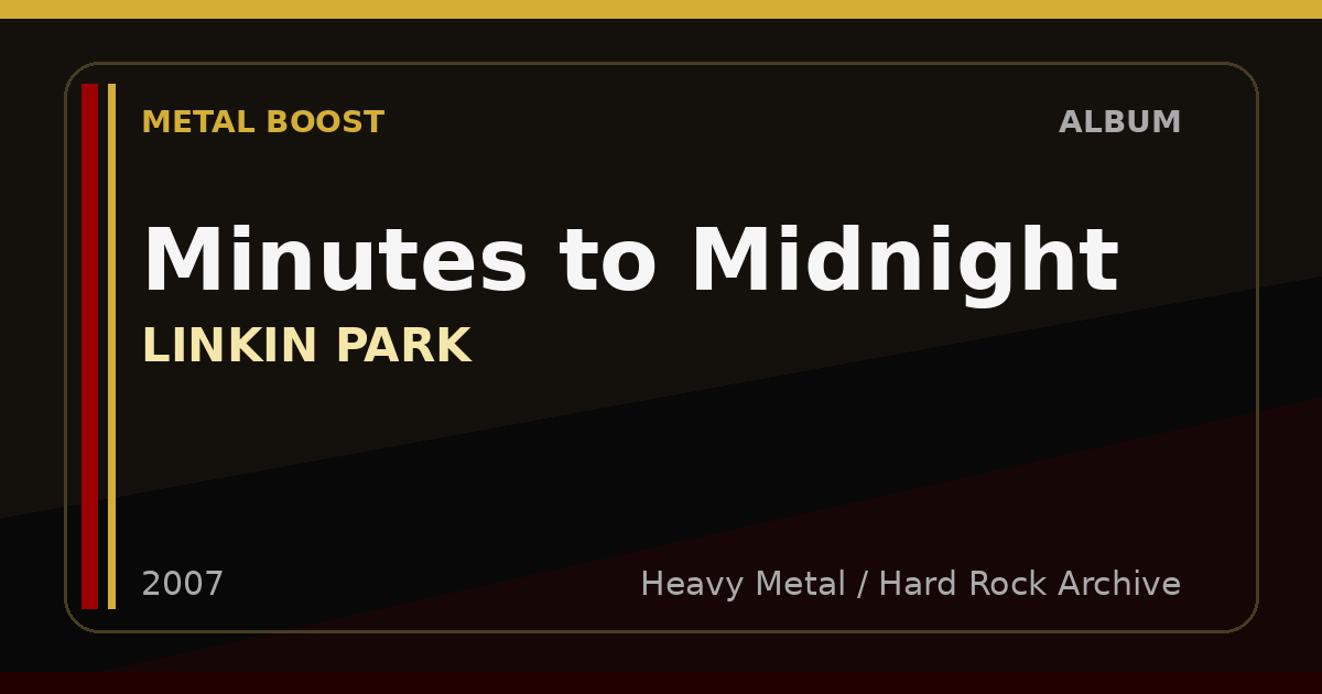 Minutes to Midnight – LINKIN PARK | METAL BOOST album visual