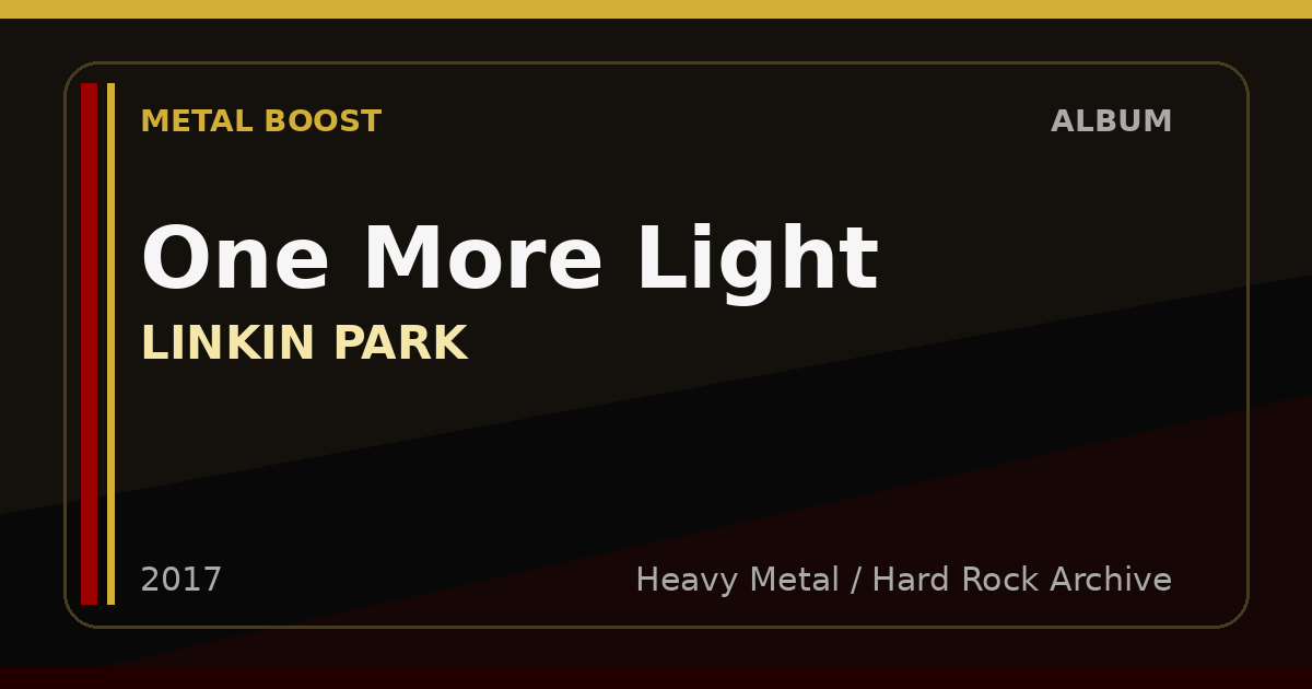 One More Light – LINKIN PARK | METAL BOOST album visual