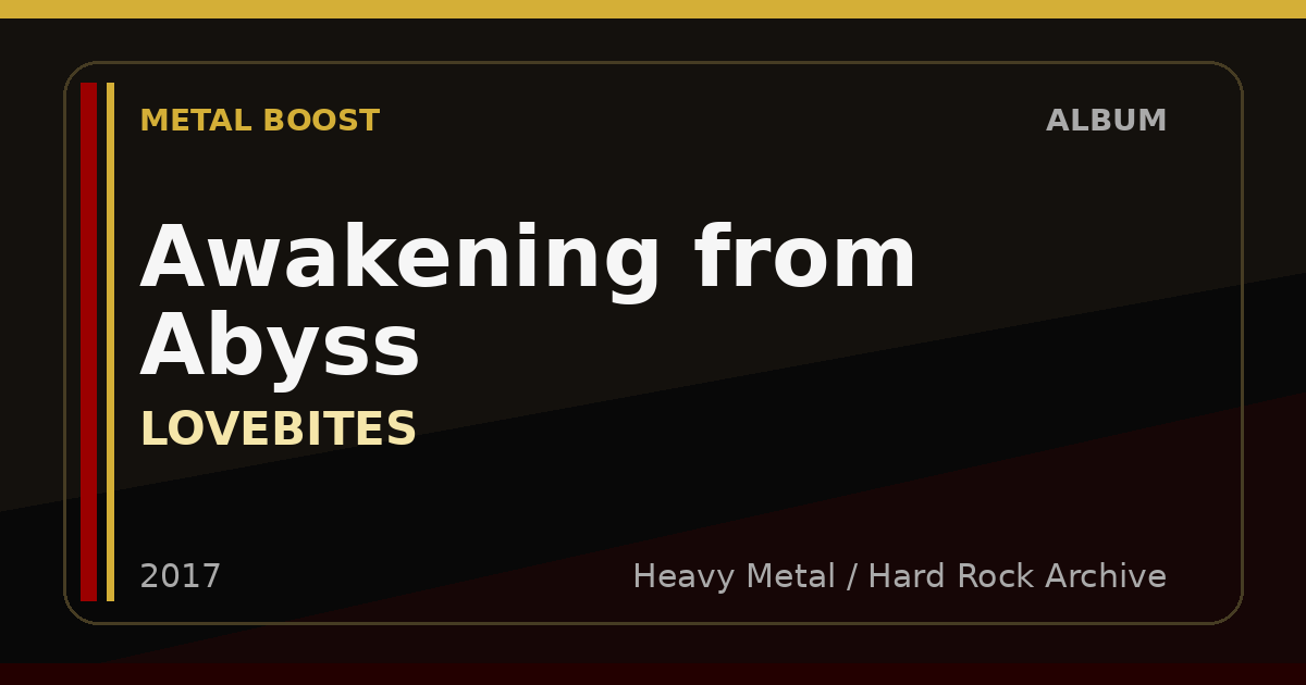 Awakening from Abyss – LOVEBITES | METAL BOOST album visual