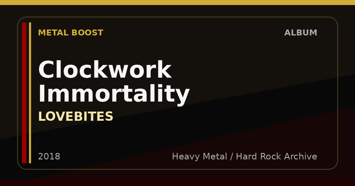 Clockwork Immortality – LOVEBITES | METAL BOOST album visual