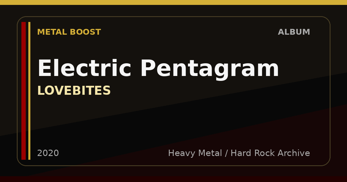 Electric Pentagram – LOVEBITES | METAL BOOST album visual