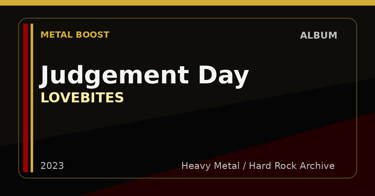 Judgement Day – LOVEBITES | METAL BOOST album visual