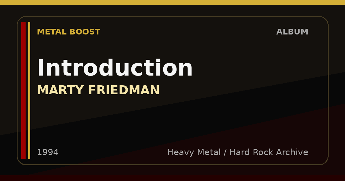 Introduction – MARTY FRIEDMAN | METAL BOOST album visual