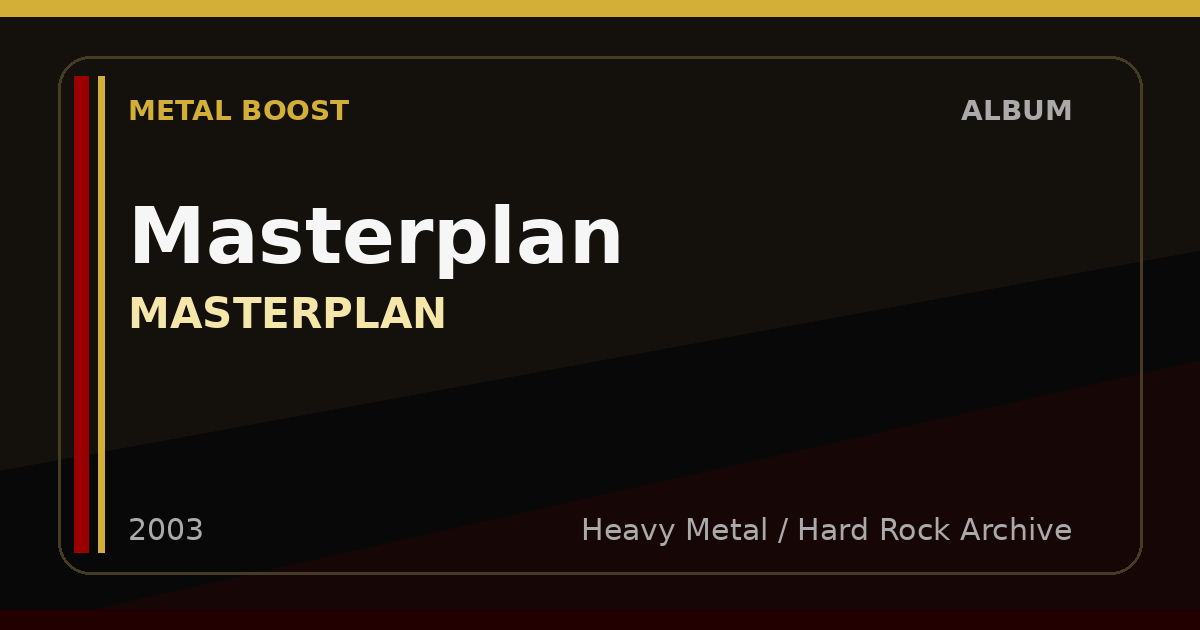 Masterplan – MASTERPLAN | METAL BOOST album visual