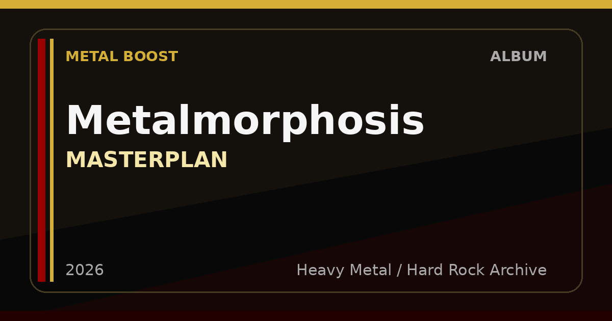 Metalmorphosis – MASTERPLAN | METAL BOOST album visual