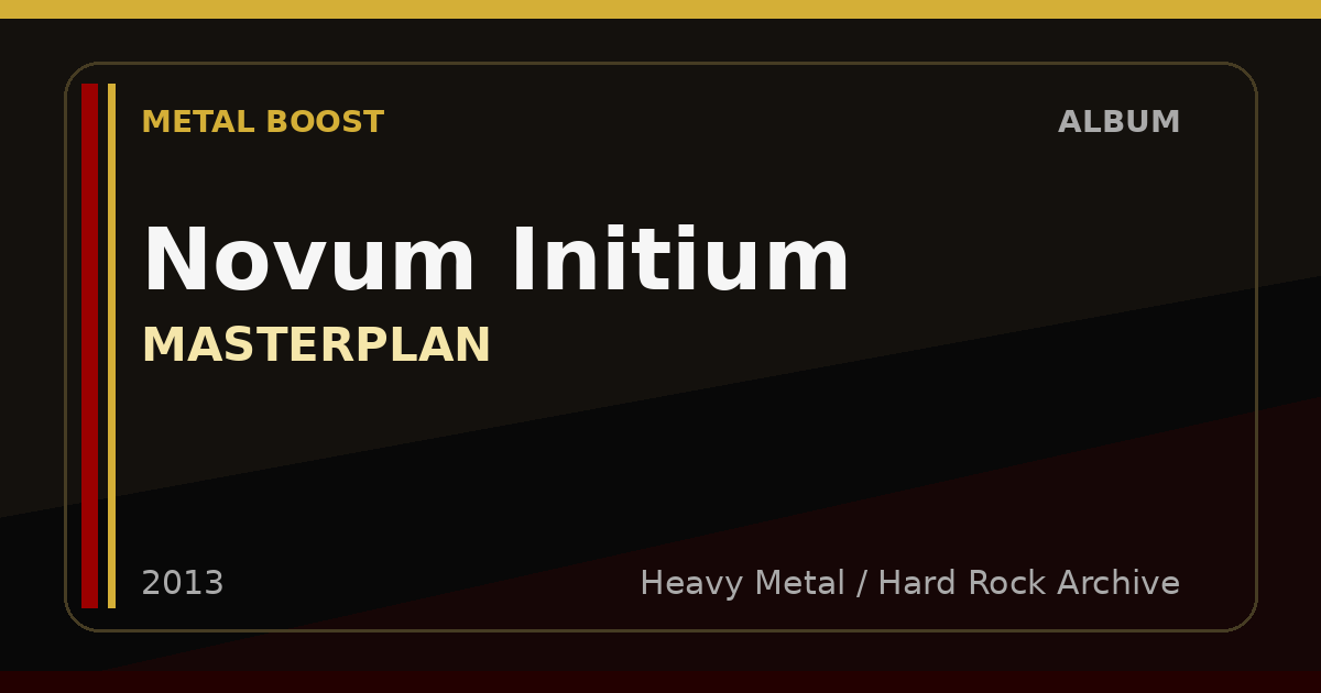 Novum Initium – MASTERPLAN | METAL BOOST album visual