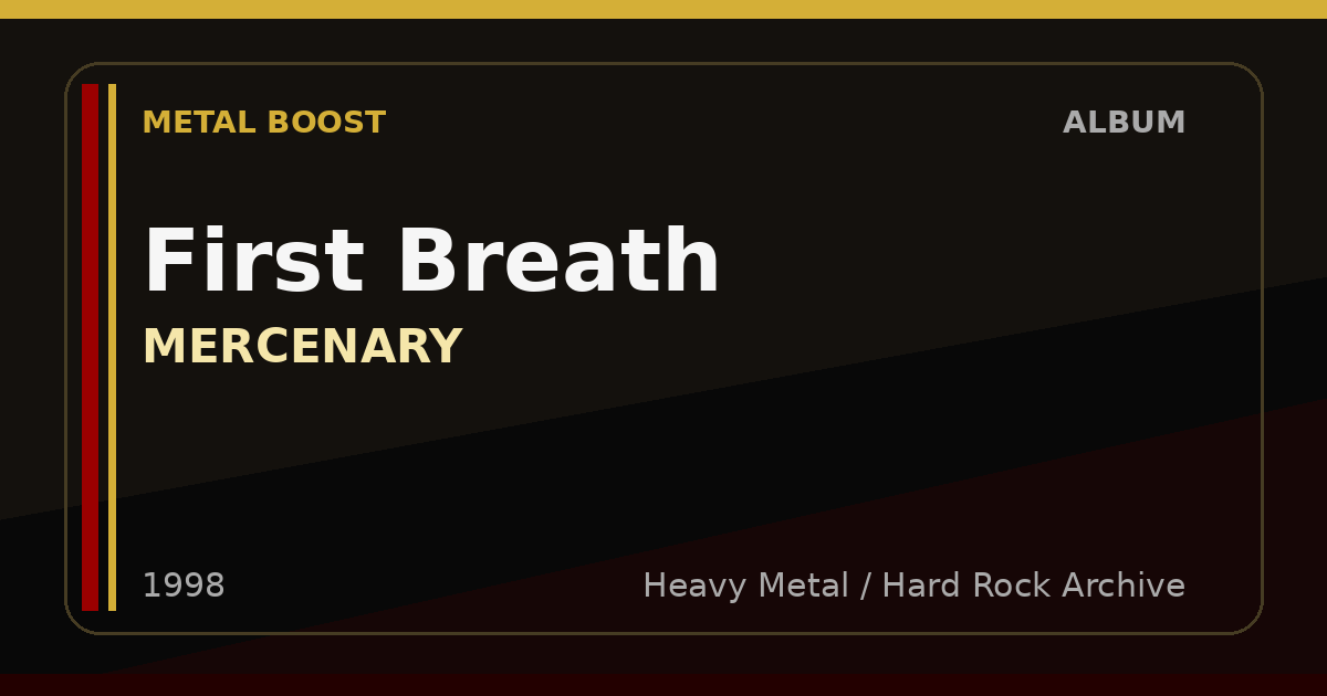 First Breath – MERCENARY | METAL BOOST album visual