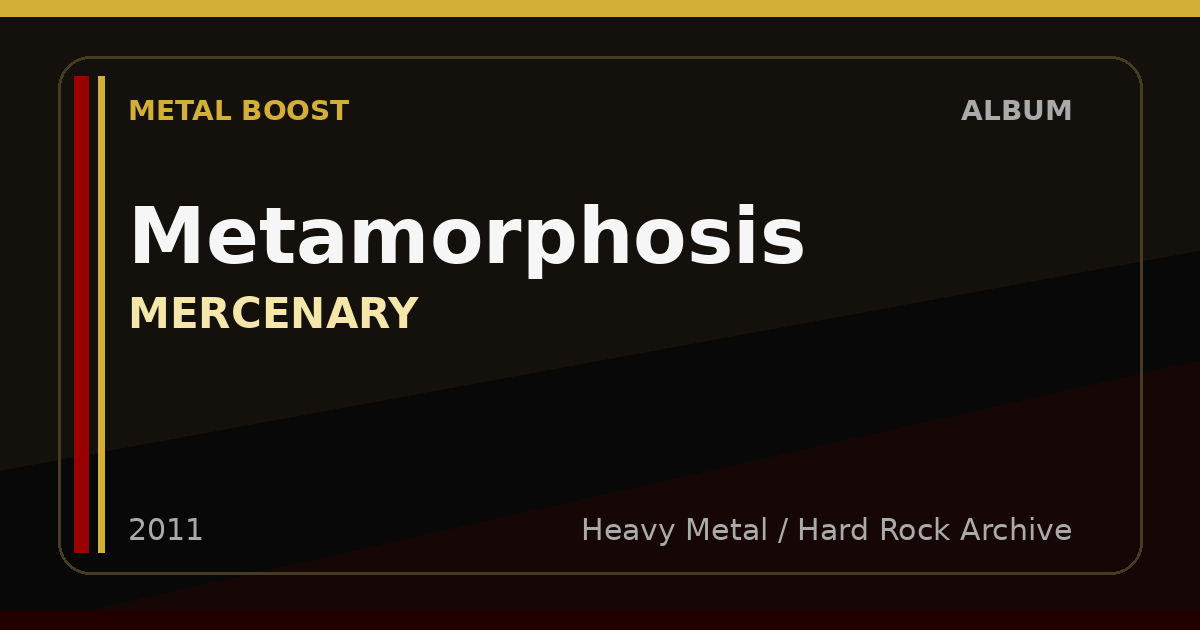 Metamorphosis – MERCENARY | METAL BOOST album visual