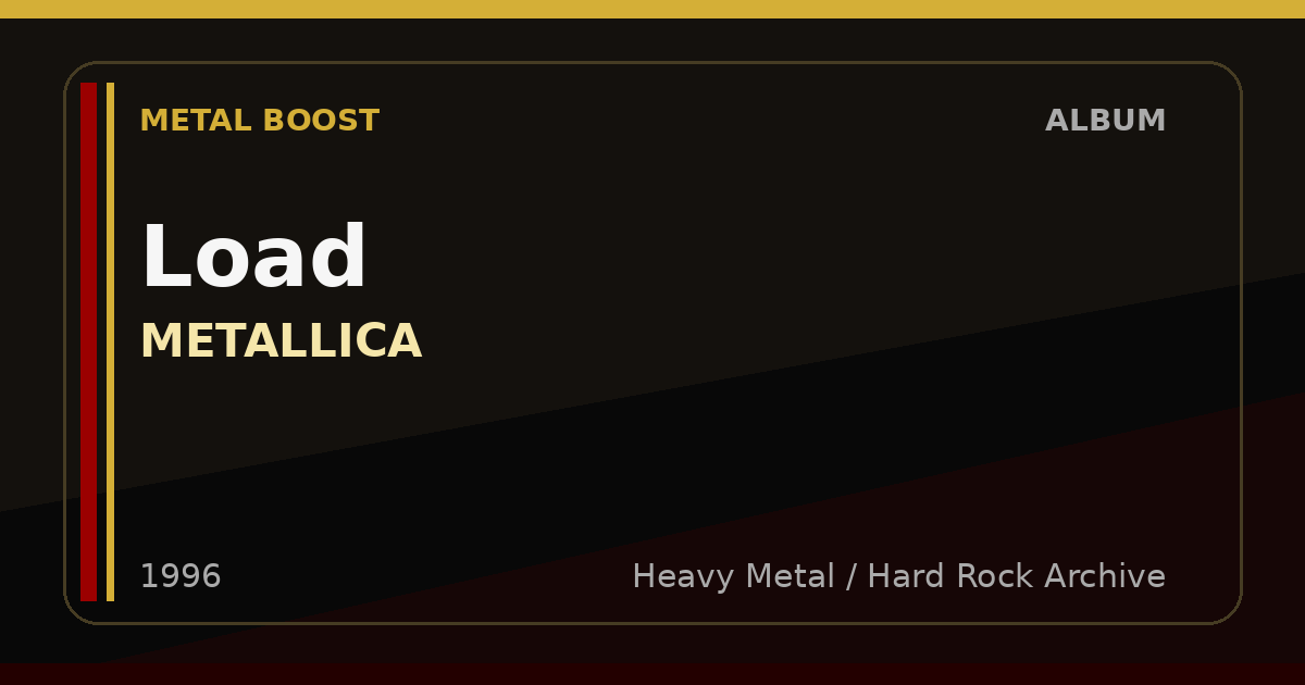 Load – METALLICA | METAL BOOST album visual