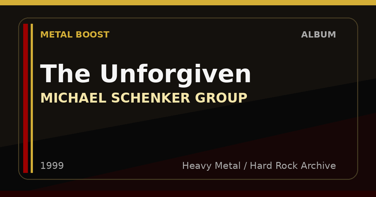 The Unforgiven – MICHAEL SCHENKER GROUP | METAL BOOST album visual