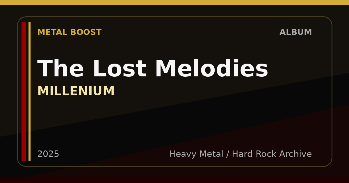 The Lost Melodies – MILLENIUM | METAL BOOST album visual