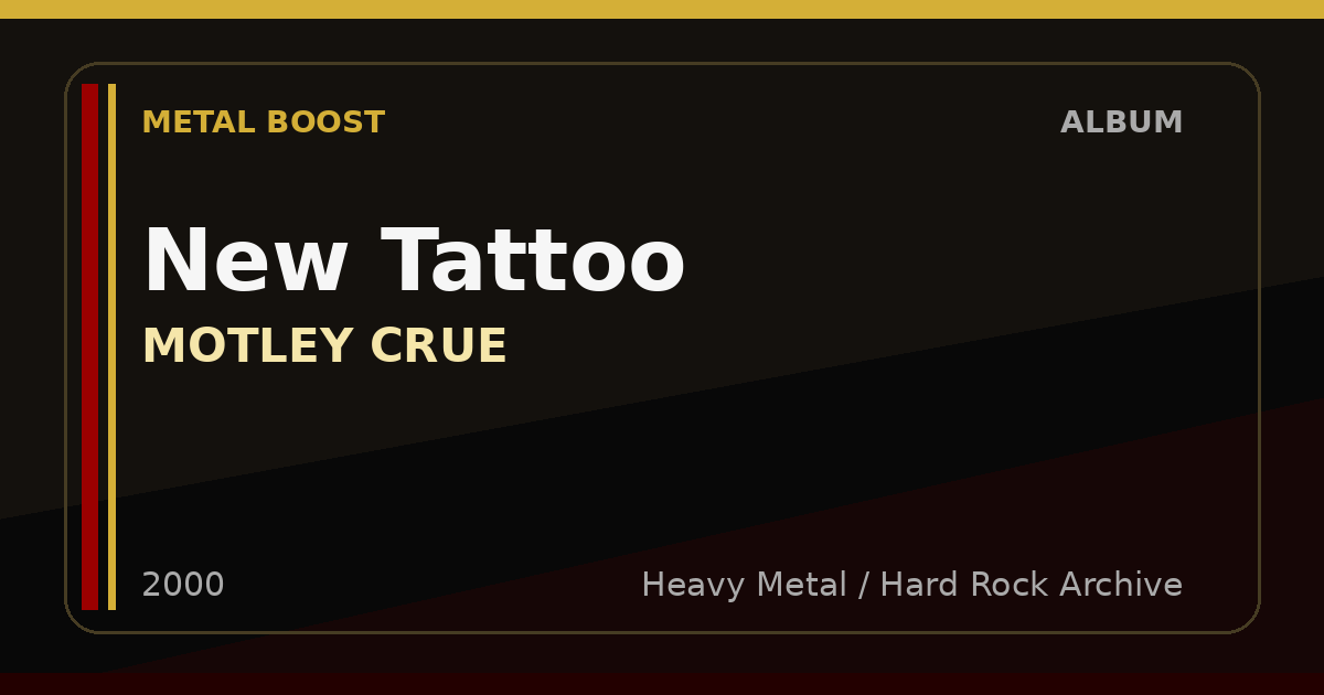 New Tattoo – MOTLEY CRUE | METAL BOOST album visual