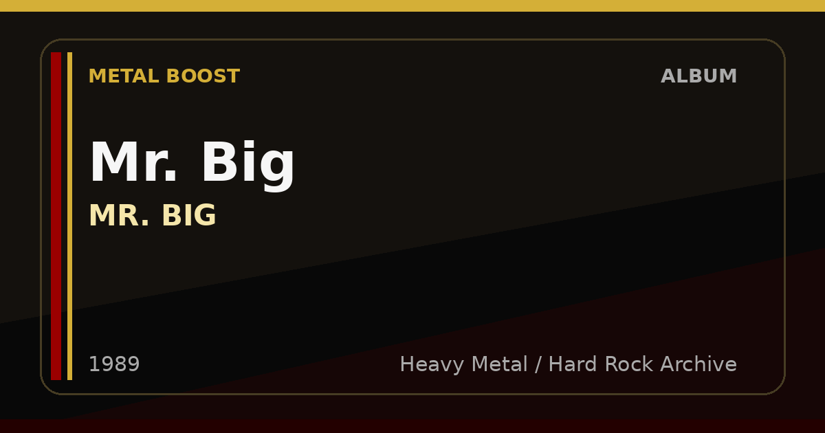 Mr. Big – MR. BIG | METAL BOOST album visual
