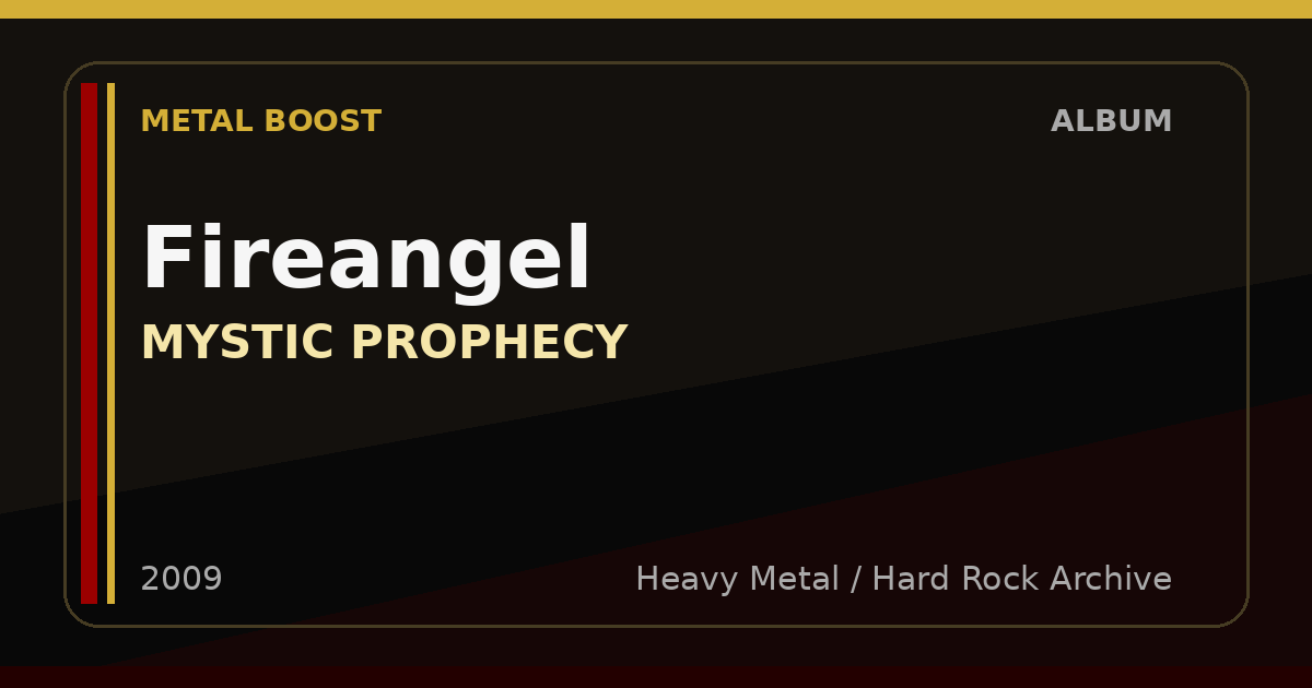 Fireangel – MYSTIC PROPHECY | METAL BOOST album visual