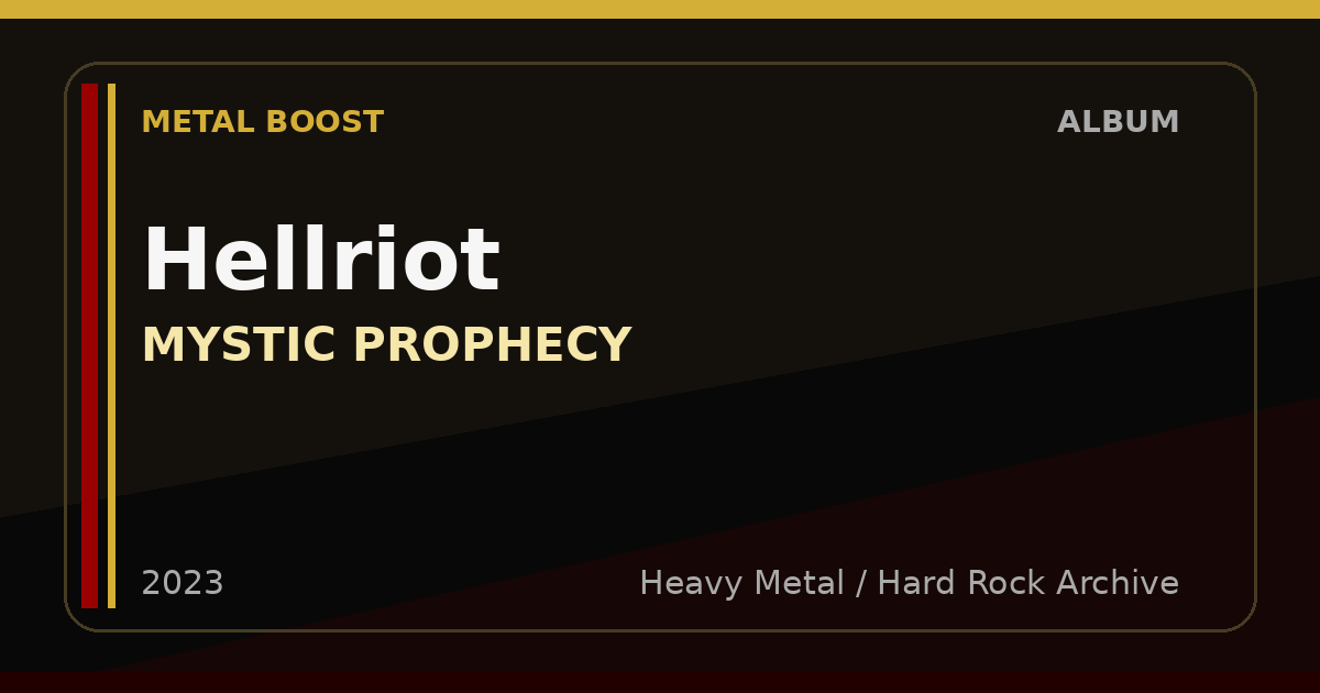 Hellriot – MYSTIC PROPHECY | METAL BOOST album visual