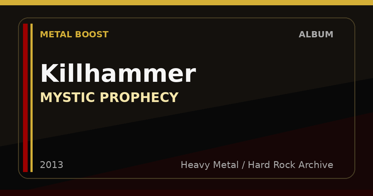 Killhammer – MYSTIC PROPHECY | METAL BOOST album visual