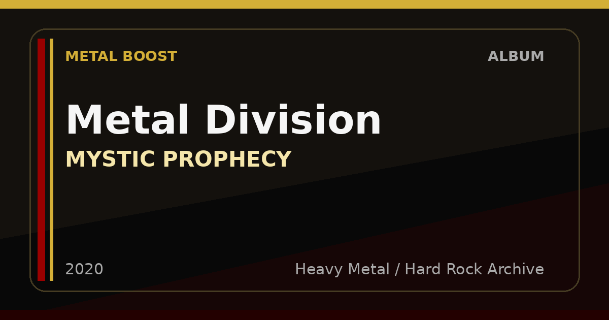 Metal Division – MYSTIC PROPHECY | METAL BOOST album visual