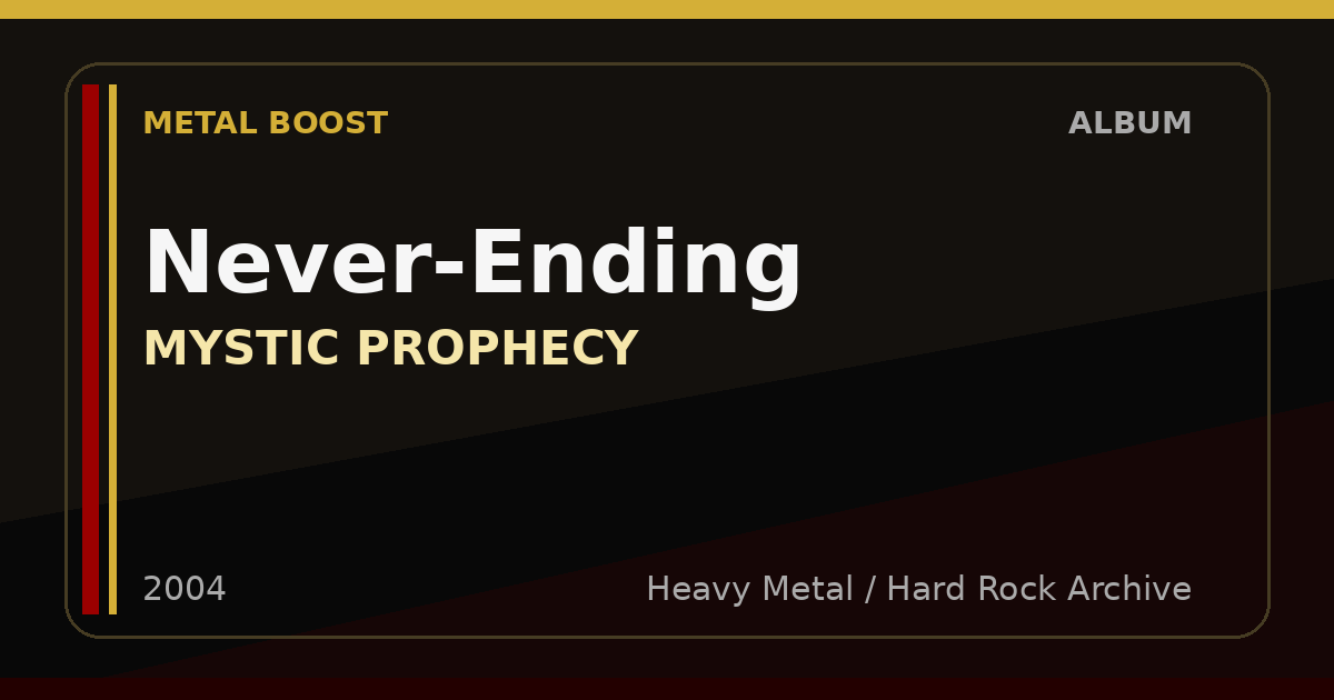 Never-Ending – MYSTIC PROPHECY | METAL BOOST album visual