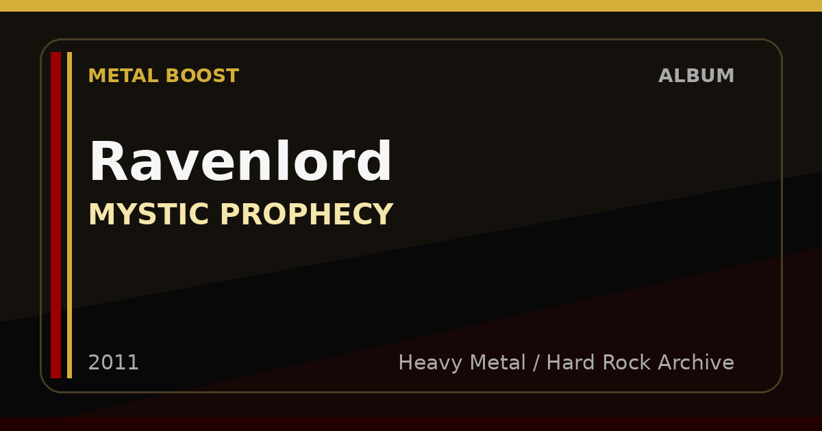 Ravenlord – MYSTIC PROPHECY | METAL BOOST album visual