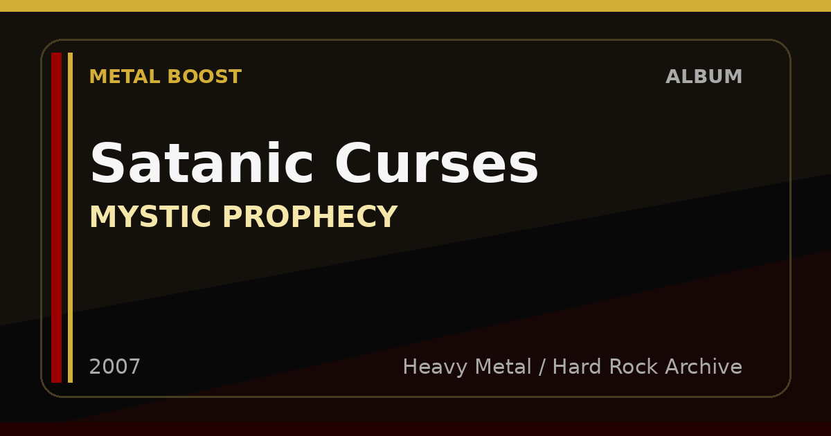 Satanic Curses – MYSTIC PROPHECY | METAL BOOST album visual