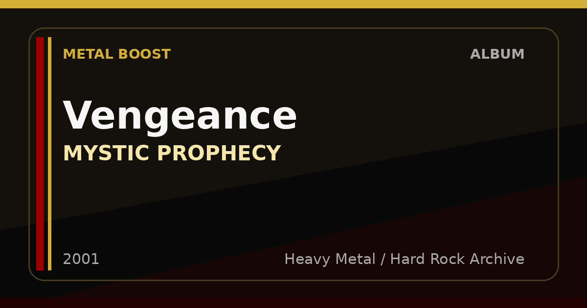 Vengeance – MYSTIC PROPHECY | METAL BOOST album visual