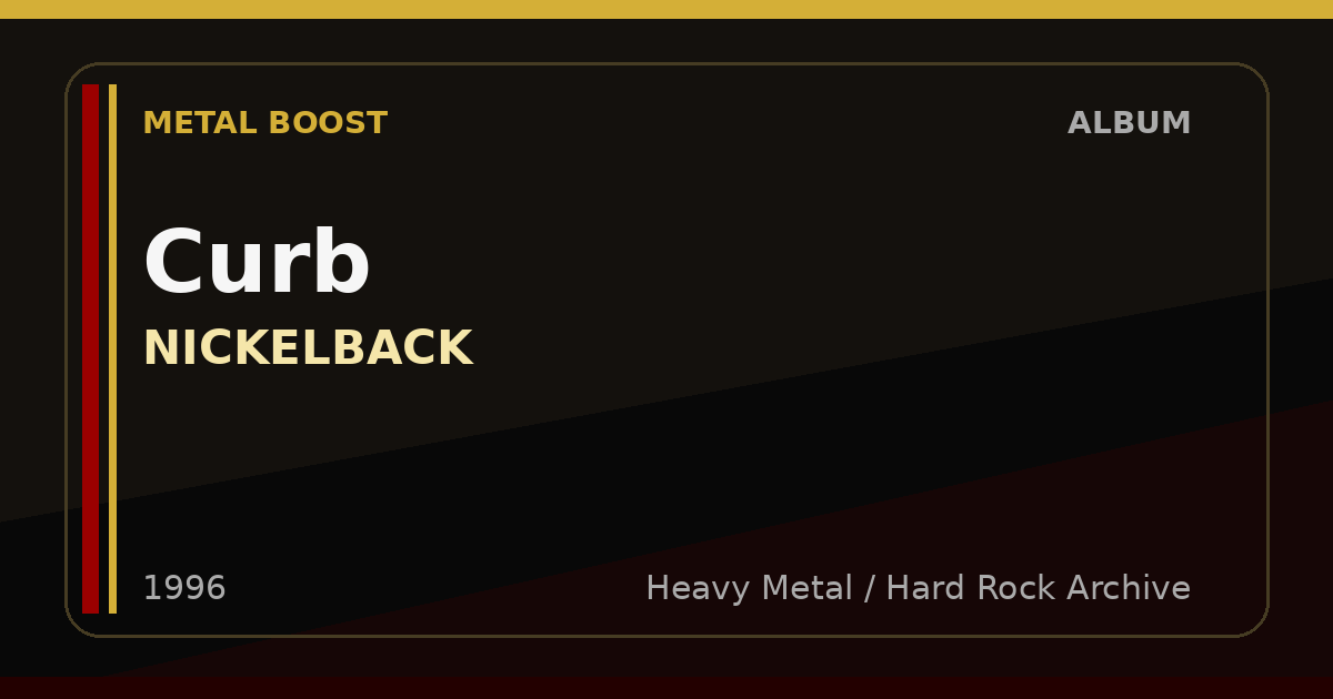 Curb – NICKELBACK | METAL BOOST album visual