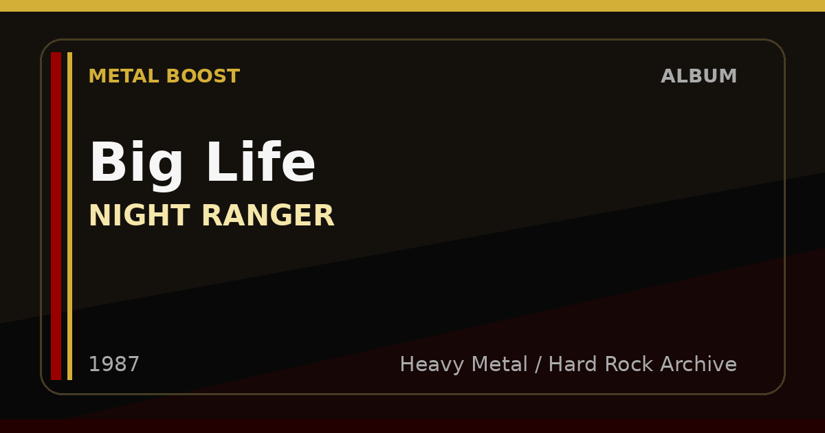 Big Life – NIGHT RANGER | METAL BOOST album visual