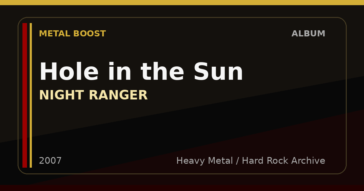 Hole in the Sun – NIGHT RANGER | METAL BOOST album visual