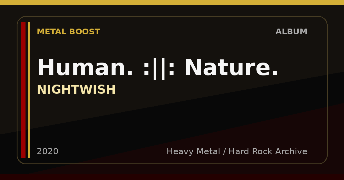 Human. :||: Nature. – NIGHTWISH | METAL BOOST album visual