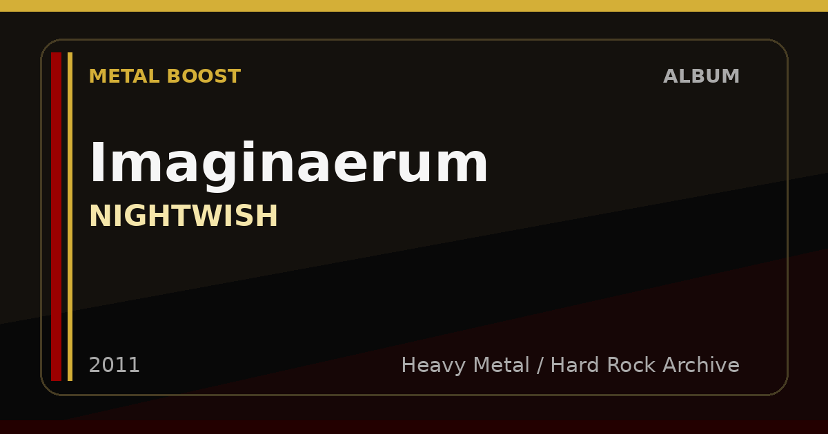Imaginaerum – NIGHTWISH | METAL BOOST album visual