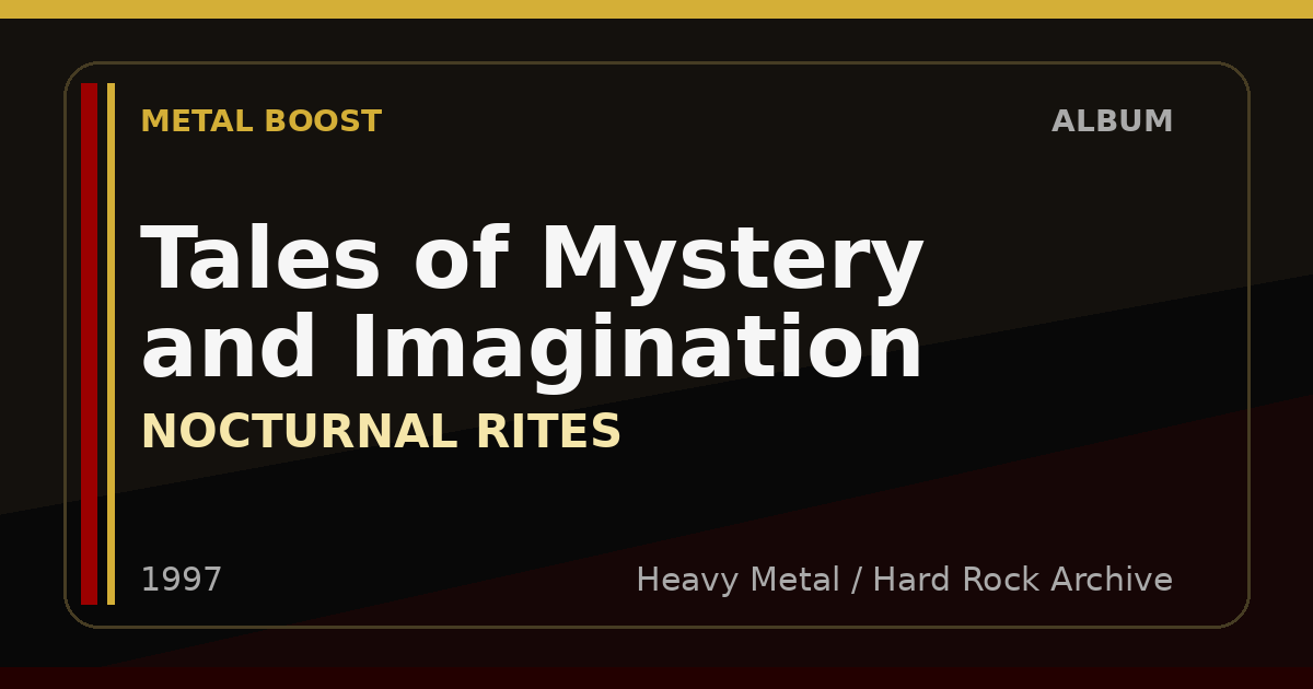 Tales of Mystery and Imagination – NOCTURNAL RITES | METAL BOOST album visual