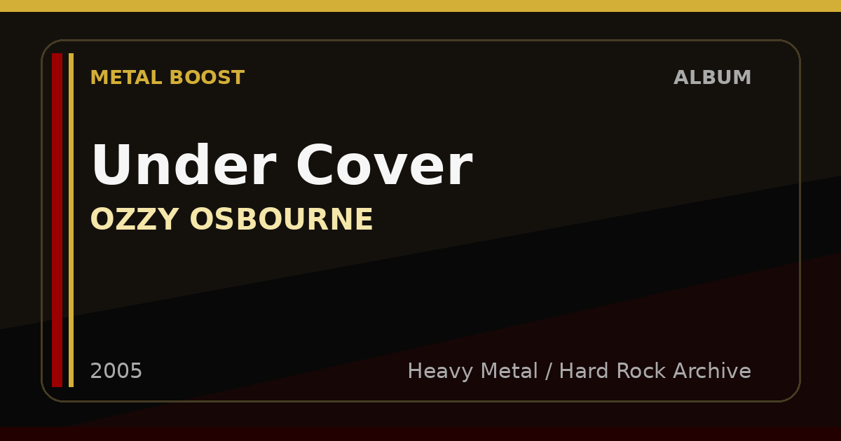 Under Cover – OZZY OSBOURNE | METAL BOOST album visual