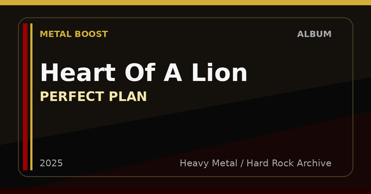 Heart Of A Lion – PERFECT PLAN | METAL BOOST album visual