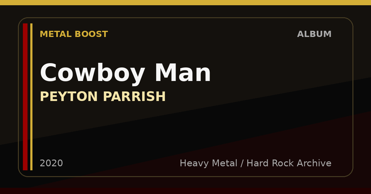 Cowboy Man – PEYTON PARRISH | METAL BOOST album visual