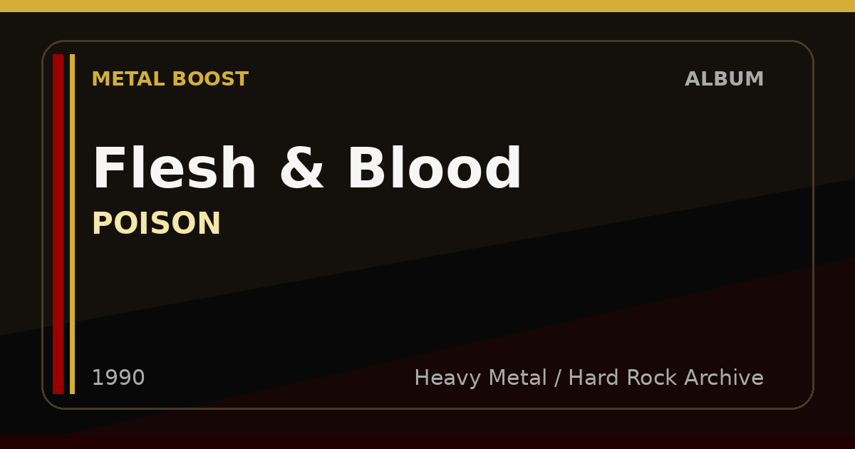 Flesh & Blood – POISON | METAL BOOST album visual