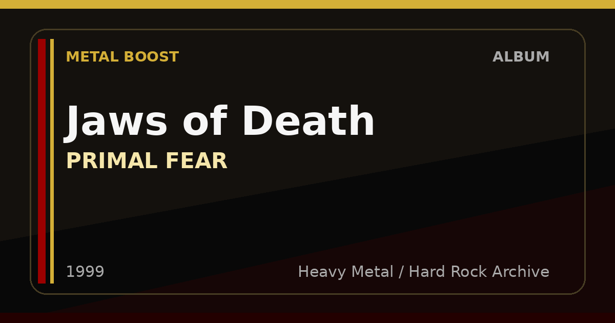 Jaws of Death – PRIMAL FEAR | METAL BOOST album visual